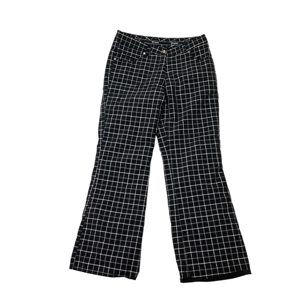 FERA Ski Pants Sz 8 Black Plaid
